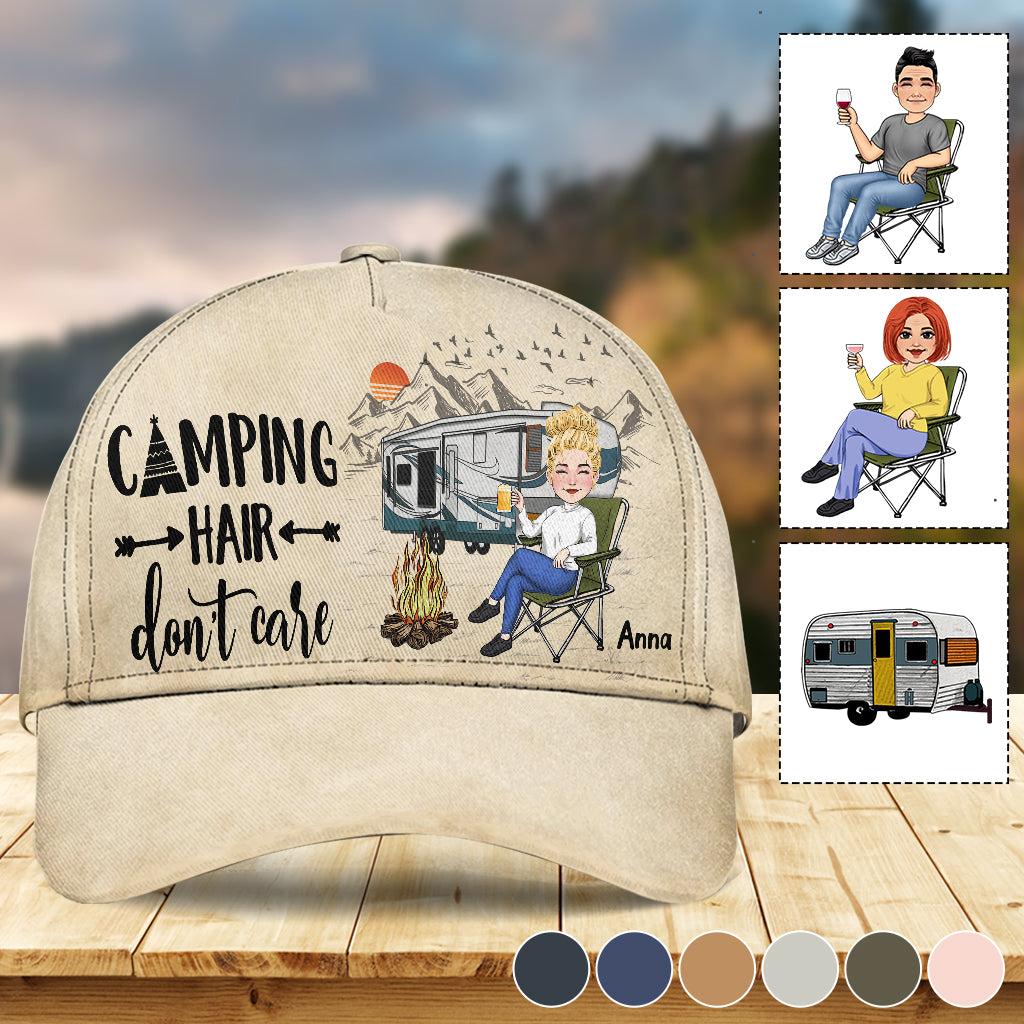 Coiffure de camping, on s'en fiche ! - Casquette de camping classique personnalisée