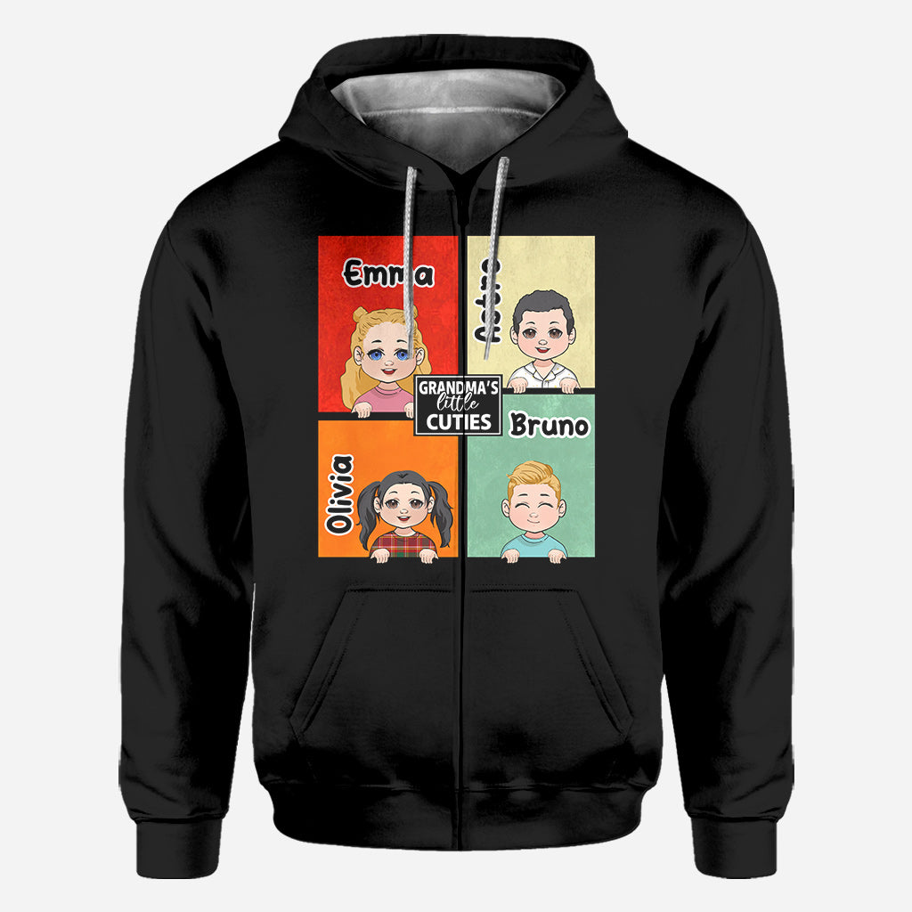 Les petits chouchous de grand-mère - Cadeau pour grand-mère, tante - T-shirt personnalisé intégral