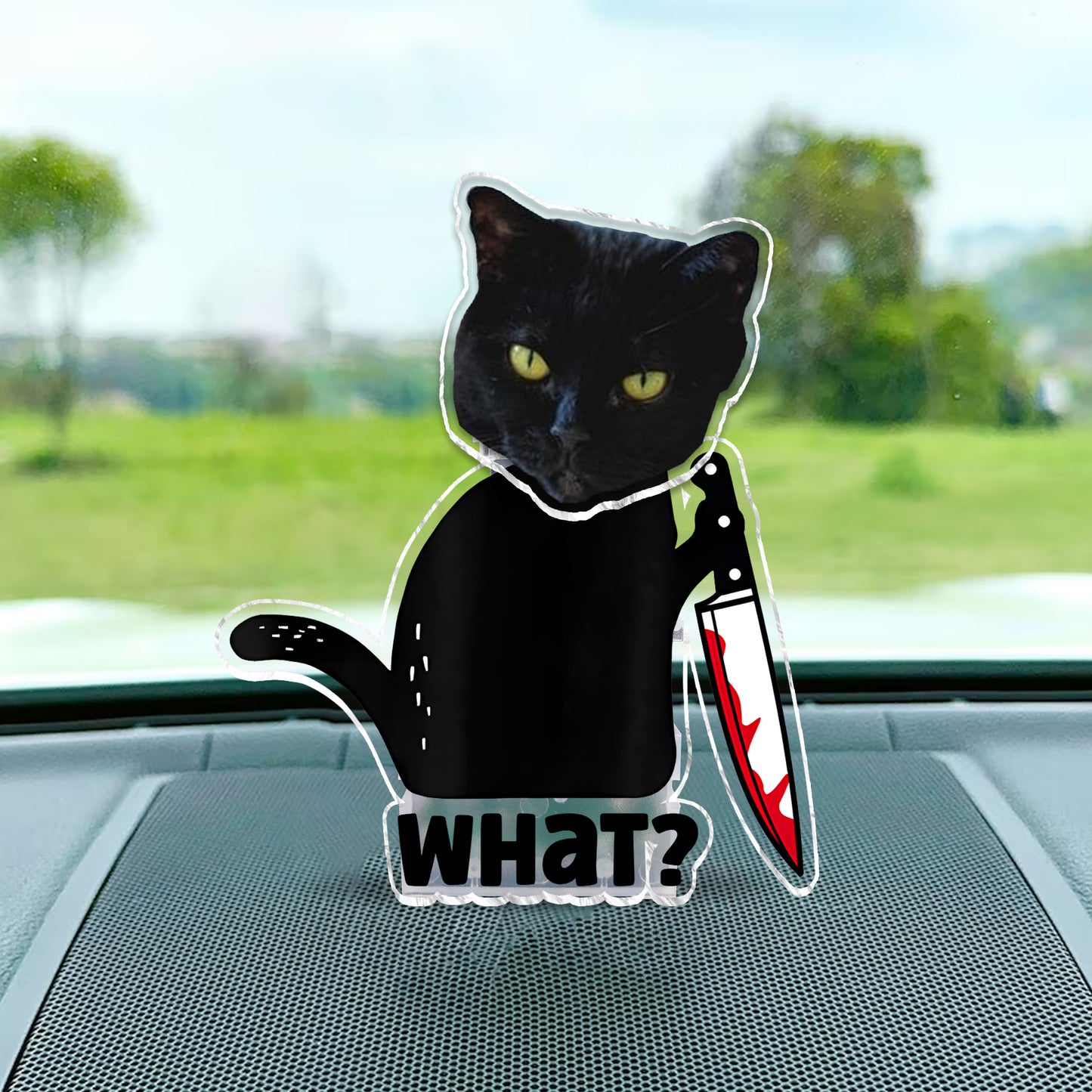 Quel chat noir cool ! - Cadeau chat noir pour amoureux des chats - Tête de chat personnalisée qui secoue