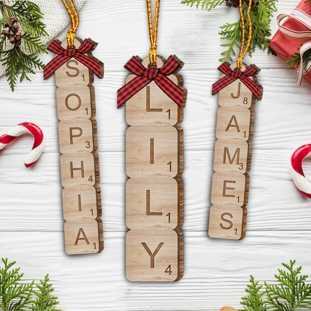 Scrabble Name - Personalized Family Ornament