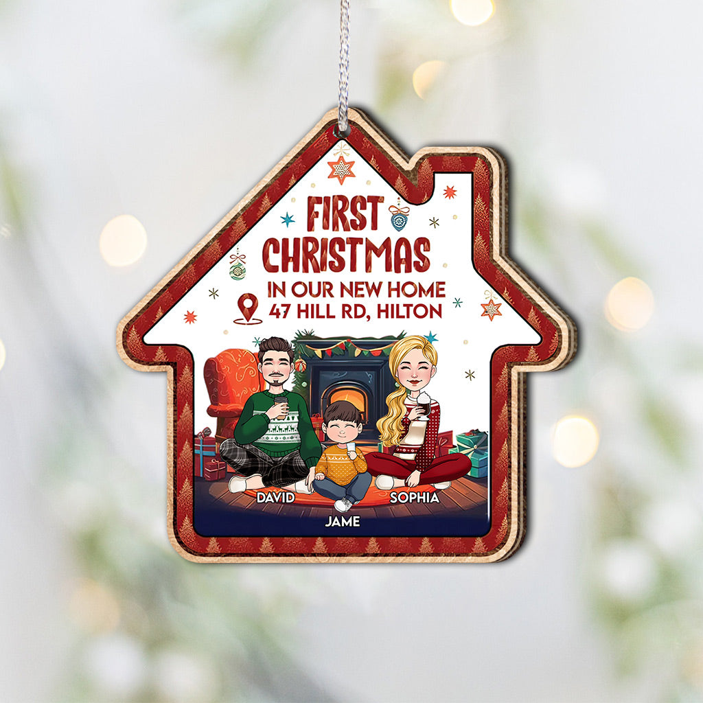 First Christmas In Our New Home - Personalized Housewarming Ornament