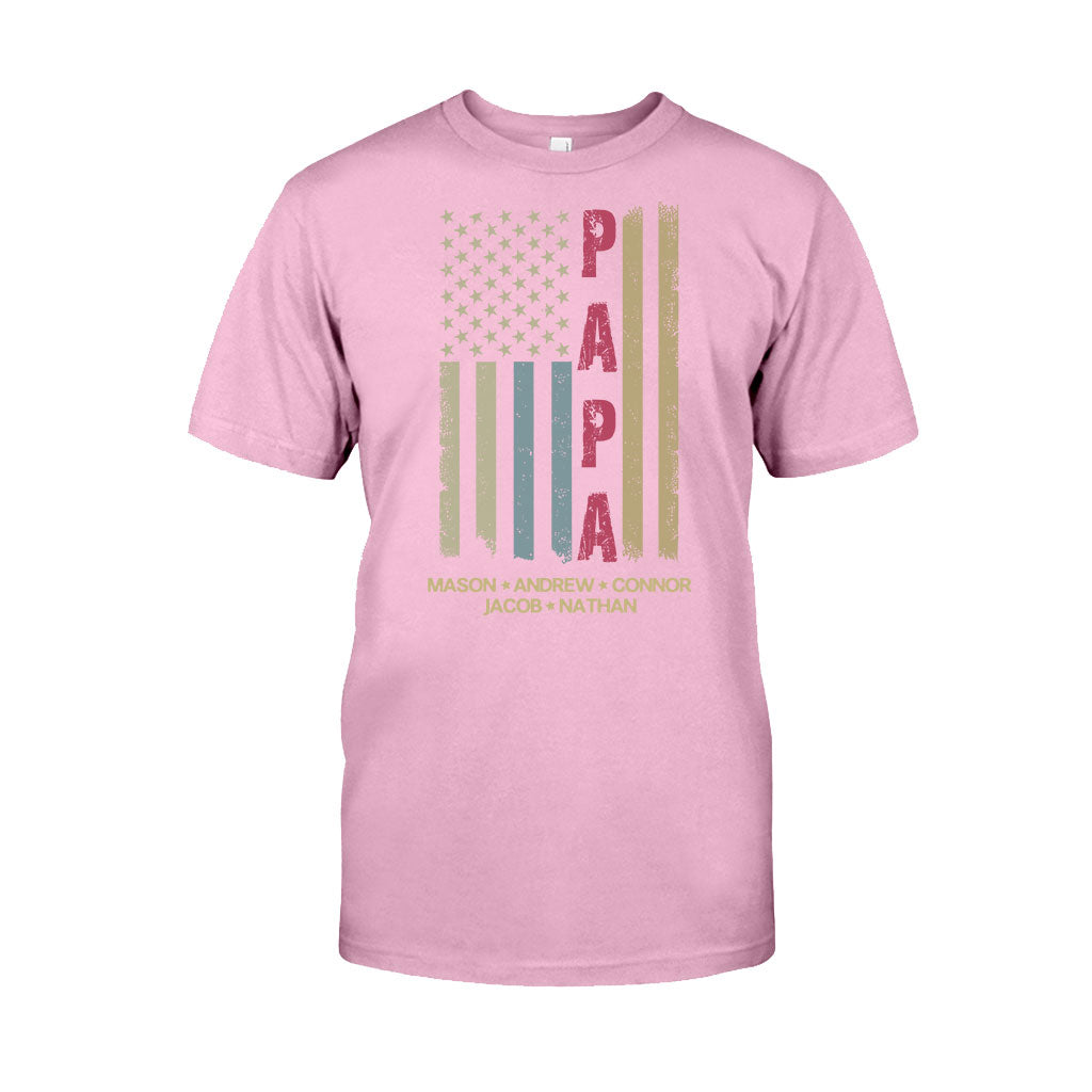 T-shirt et sweat à capuche personnalisés avec drapeau américain - Grand-père