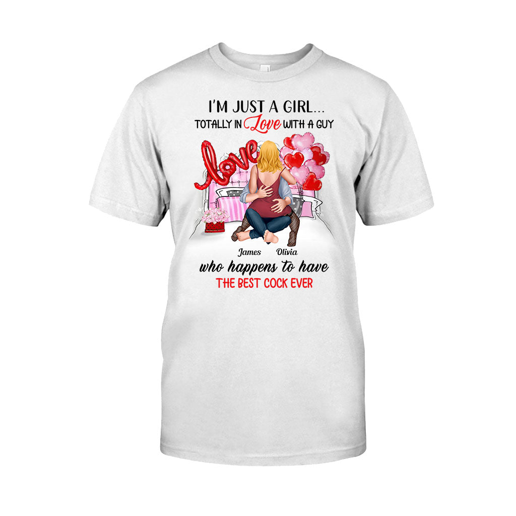 Je suis juste une fille amoureuse d'un garçon - T-shirt et sweat à capuche personnalisés pour couples