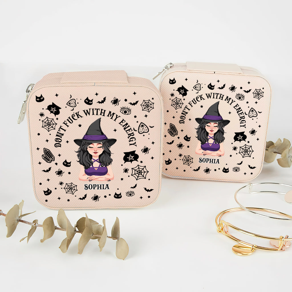 Don't F With My Energy - Personalized Witch Jewelry Box