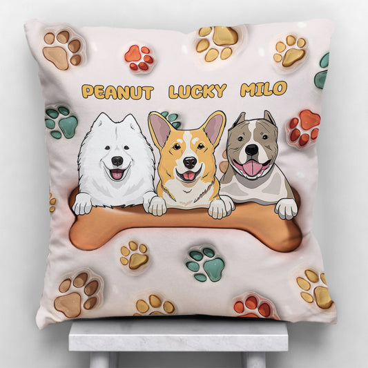 Meilleure maman de chien au monde - Coussin décoratif personnalisé pour chien