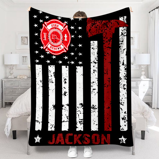 Fier pompier - Cadeau pour pompier (lui, papa, mari, fils) - Couverture personnalisée