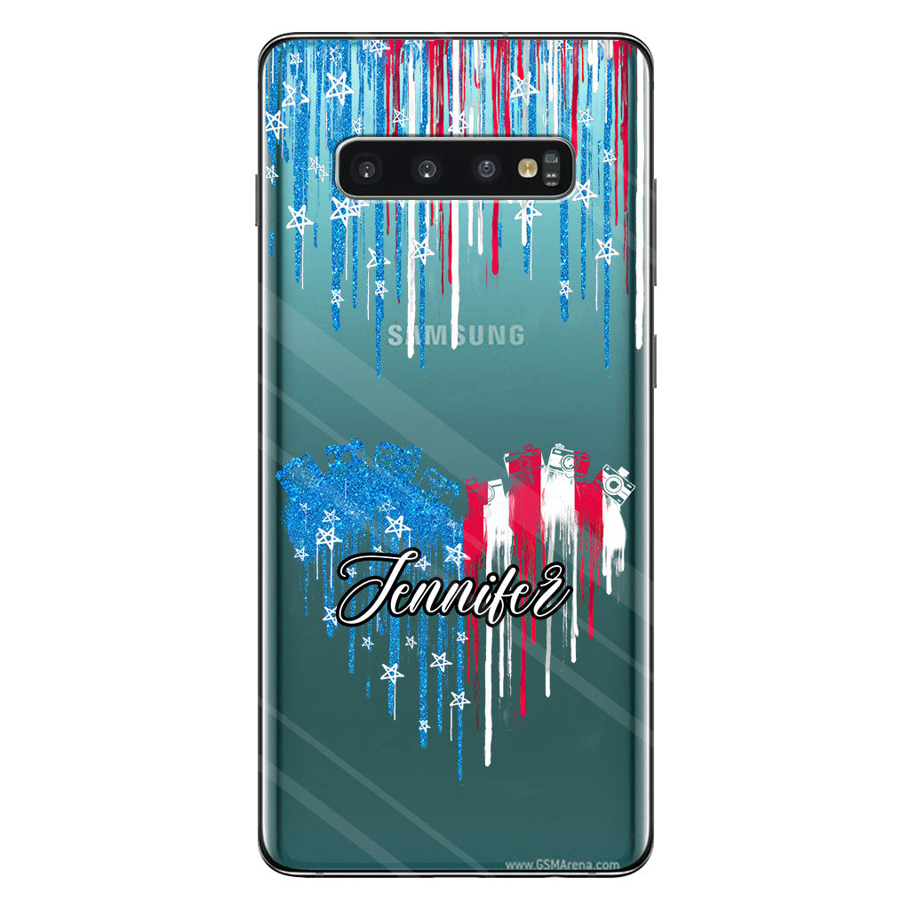 Passion pour la photographie - Coque de téléphone transparente personnalisée avec photo