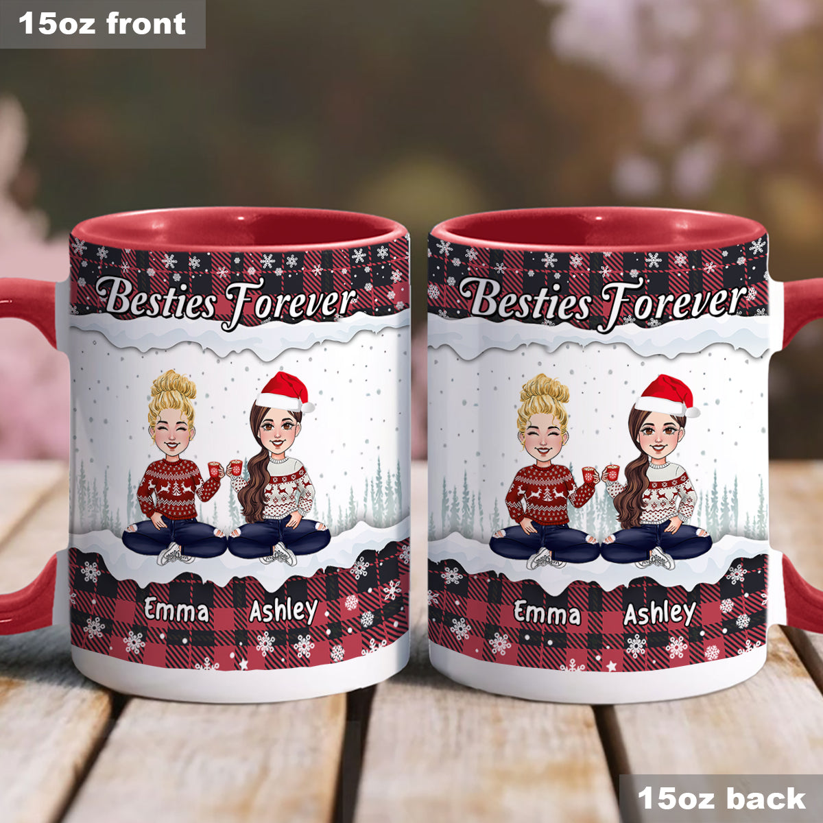 Meilleures amies pour toujours - Mug personnalisé « Meilleure amie »