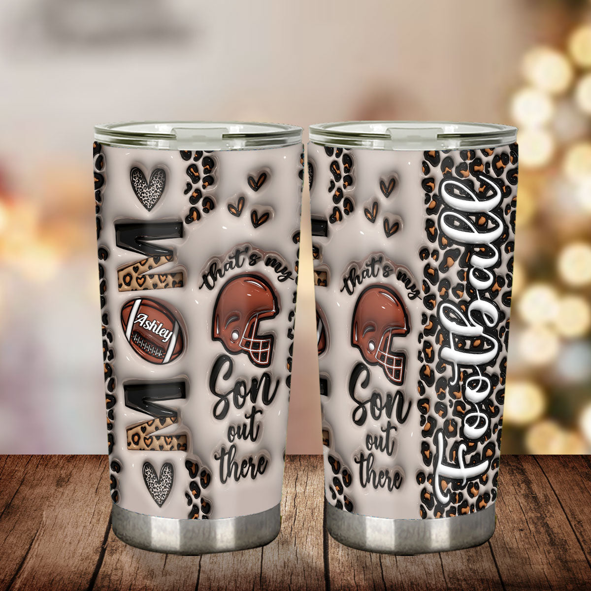 That's My Son - Personalized Football Tumbler