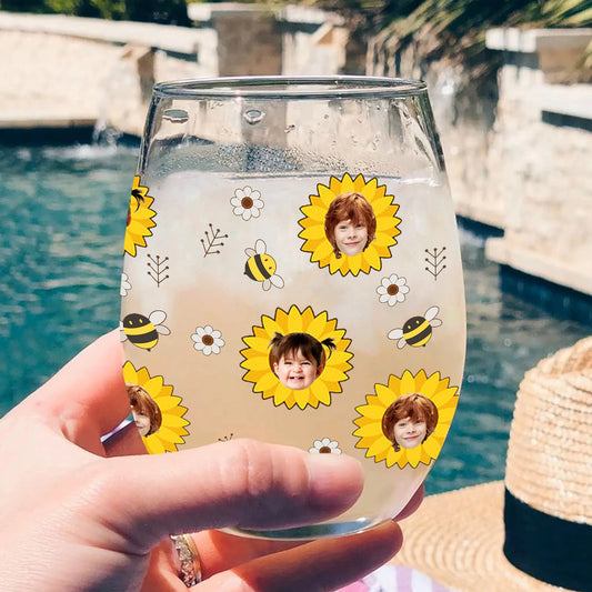 Les raisons de Nana - Cadeau pour grand-mère, maman, grand-père, papa - Verre à vin entièrement personnalisé