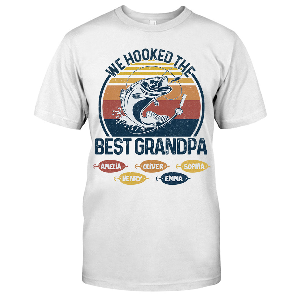 Nous avons trouvé le meilleur papa pêcheur, grand-père ! - Cadeau de pêche pour papa et grand-père - T-shirt et sweat à capuche personnalisés