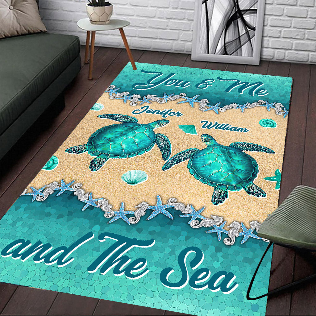 Salty Lil' Beach - Tapis tortue personnalisé