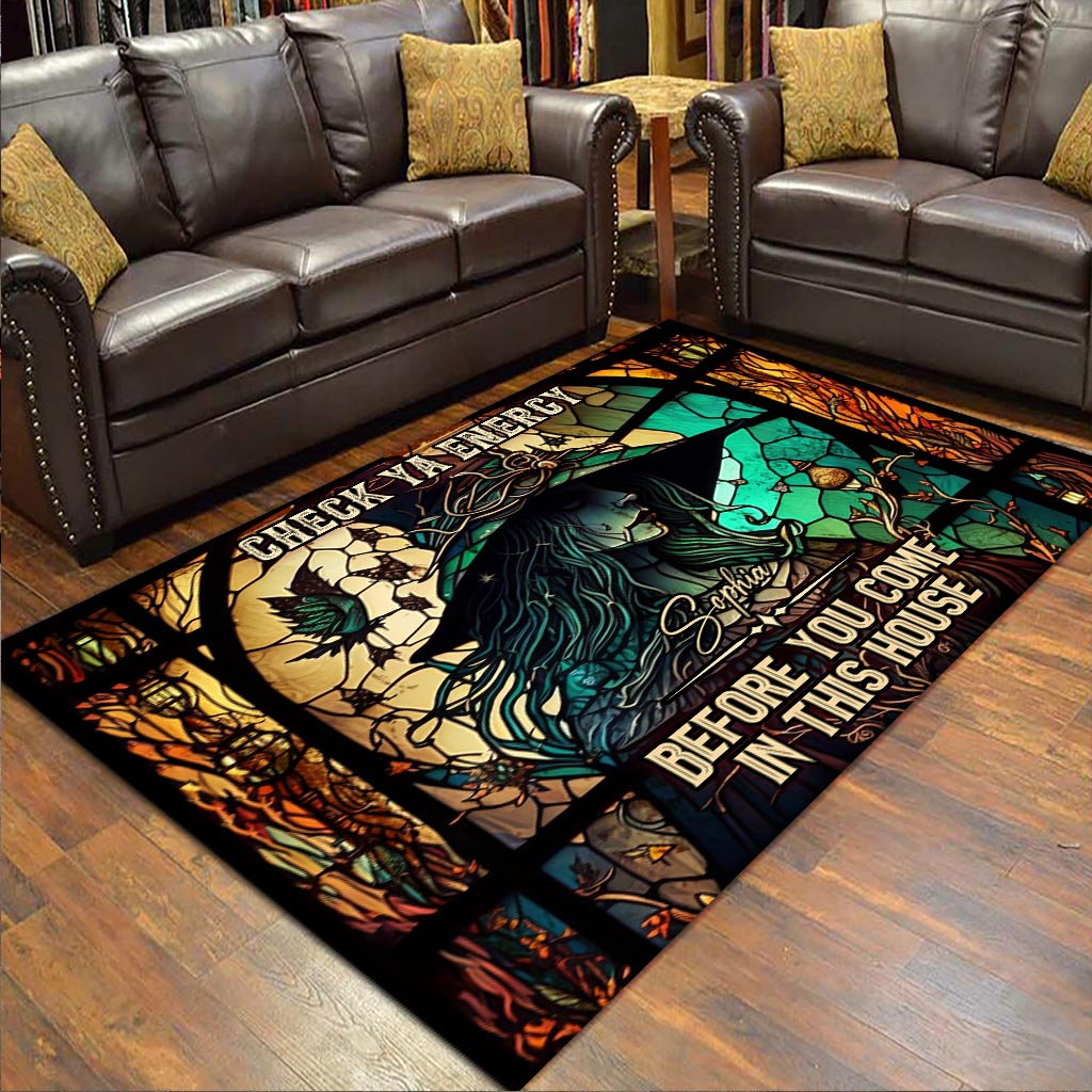 Vérifiez votre énergie - Tapis de sorcière personnalisé