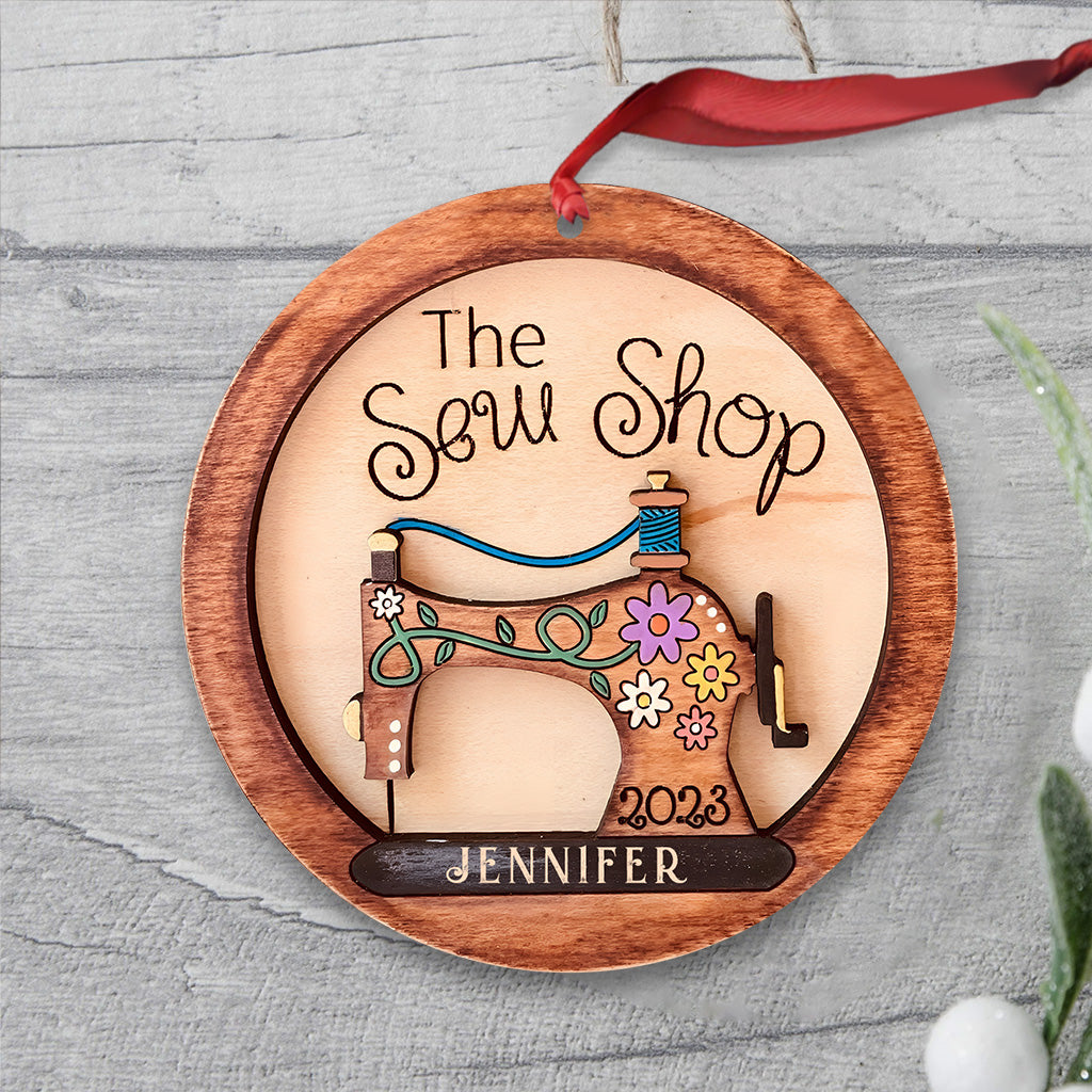 Love Sewing - Personalized Sewing Ornament