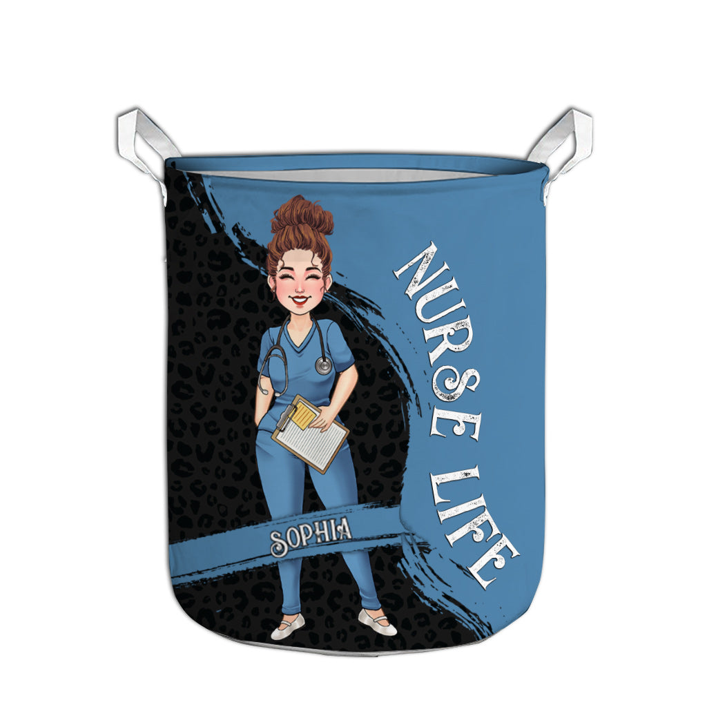 The Nurse Life - Nurse gift for mom, her, wife, girlfriend, friend - Personalized Storage Basket