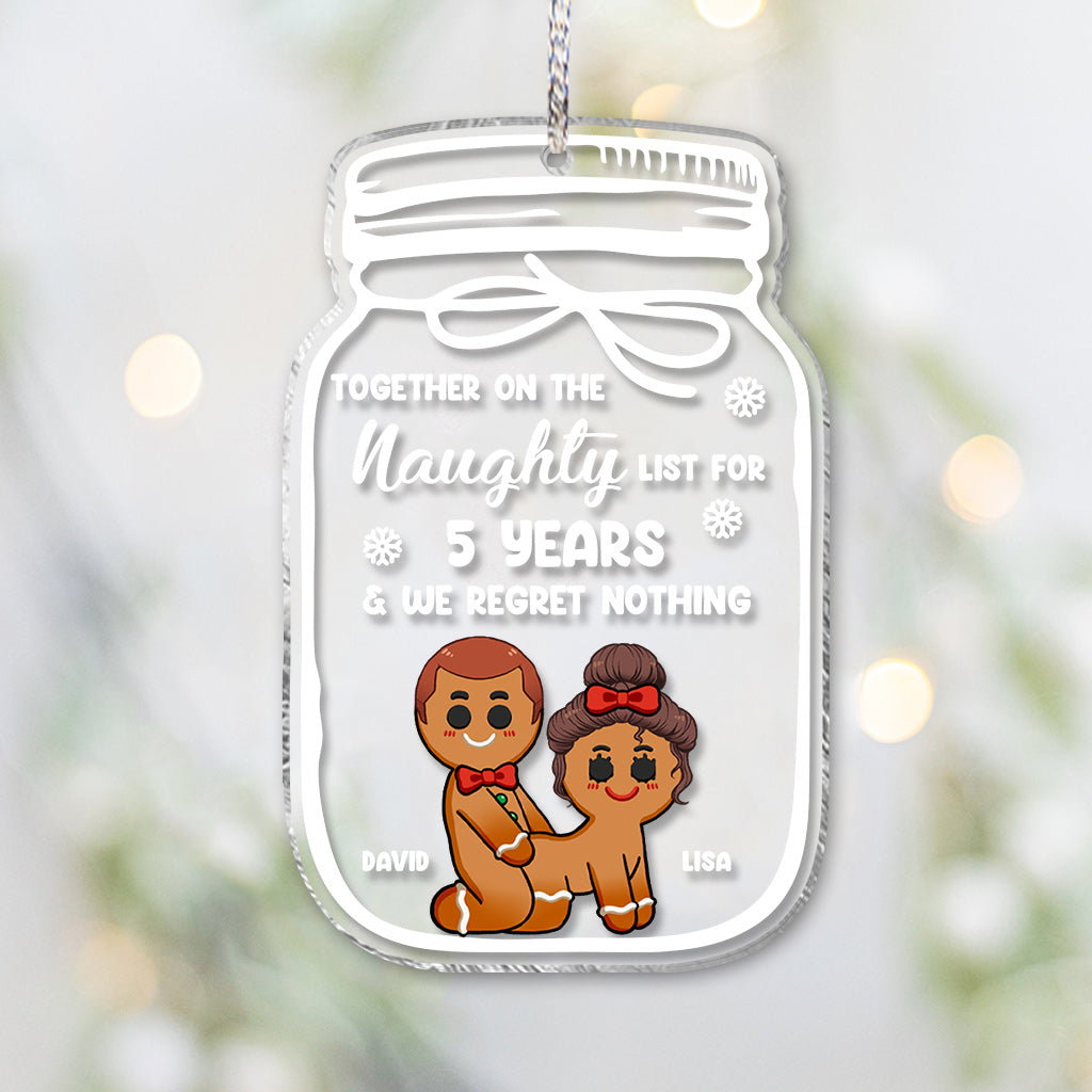 Ensemble sur la liste des vilains depuis des années - Ornement personnalisé pour couple