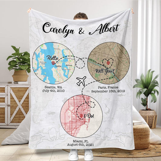 Couverture personnalisée pour couple « Bonjour, veux-tu que je te le fasse ? »