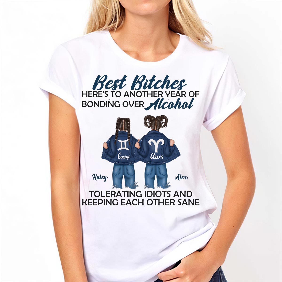 Trouble Together - Personalized Bestie T-shirt And Hoodie
