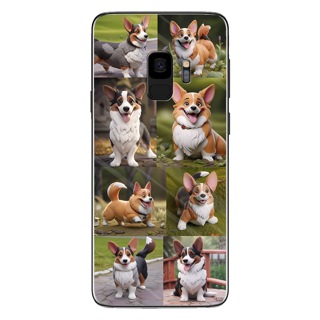 Collage de photos d'animaux de compagnie façon cartoon - Cadeau pour les amoureux des chiens et des chats - Coque de téléphone personnalisée