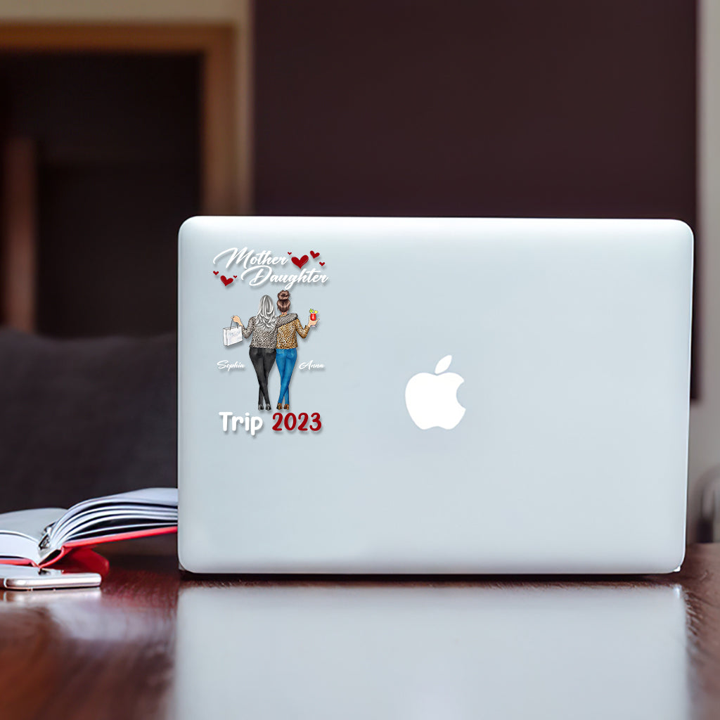 Voyage mère-fille - Autocollant personnalisé pour maman