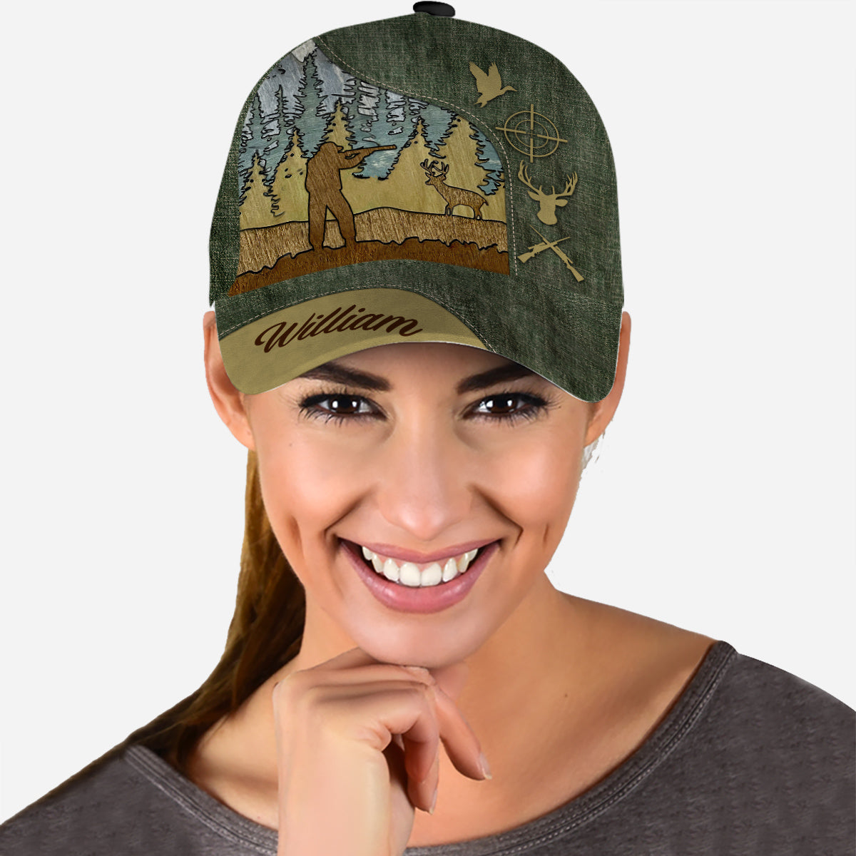 Forest Scenic - Casquette de chasse classique personnalisée