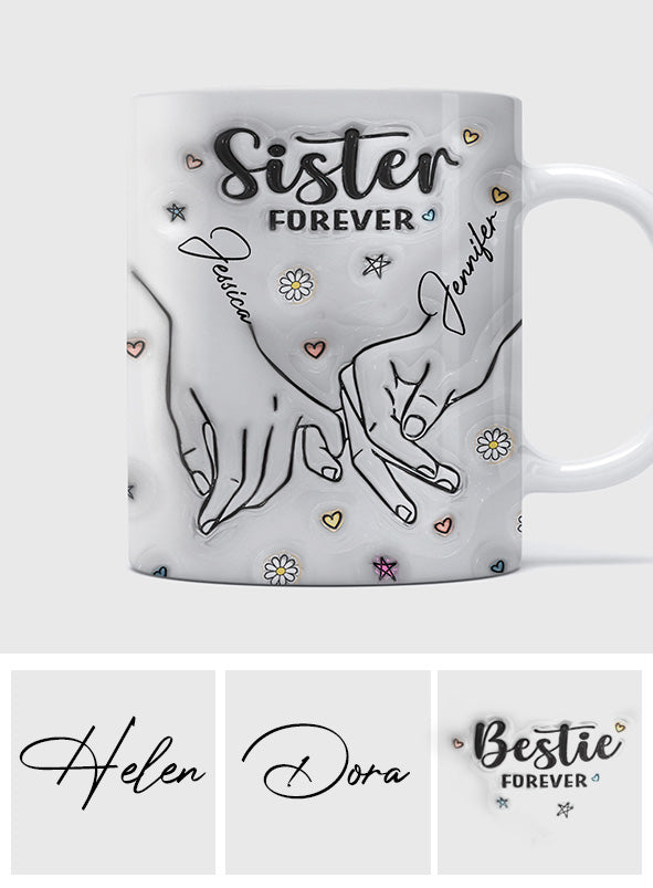 Pour toujours ma sœur - Mug personnalisé pour meilleure amie