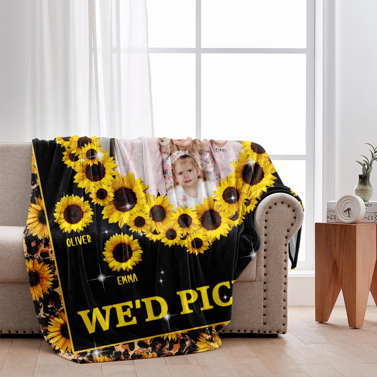 Chaque fois que tu touches ce cœur - Cadeau pour maman, épouse - Couverture personnalisée