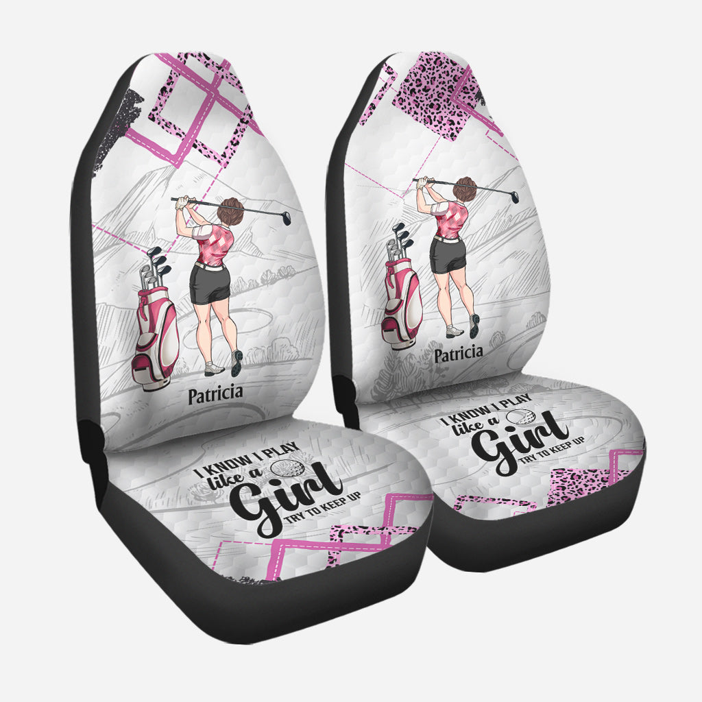 Cours de golf - Cadeau de golf pour elle, petite amie, épouse, fille - Housses de siège personnalisées