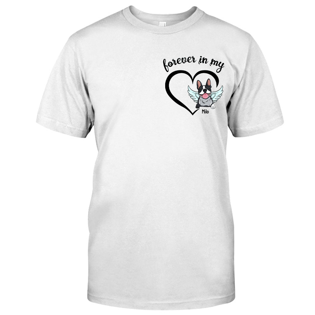 À jamais dans mon cœur - T-shirt et sweat à capuche personnalisés pour chien