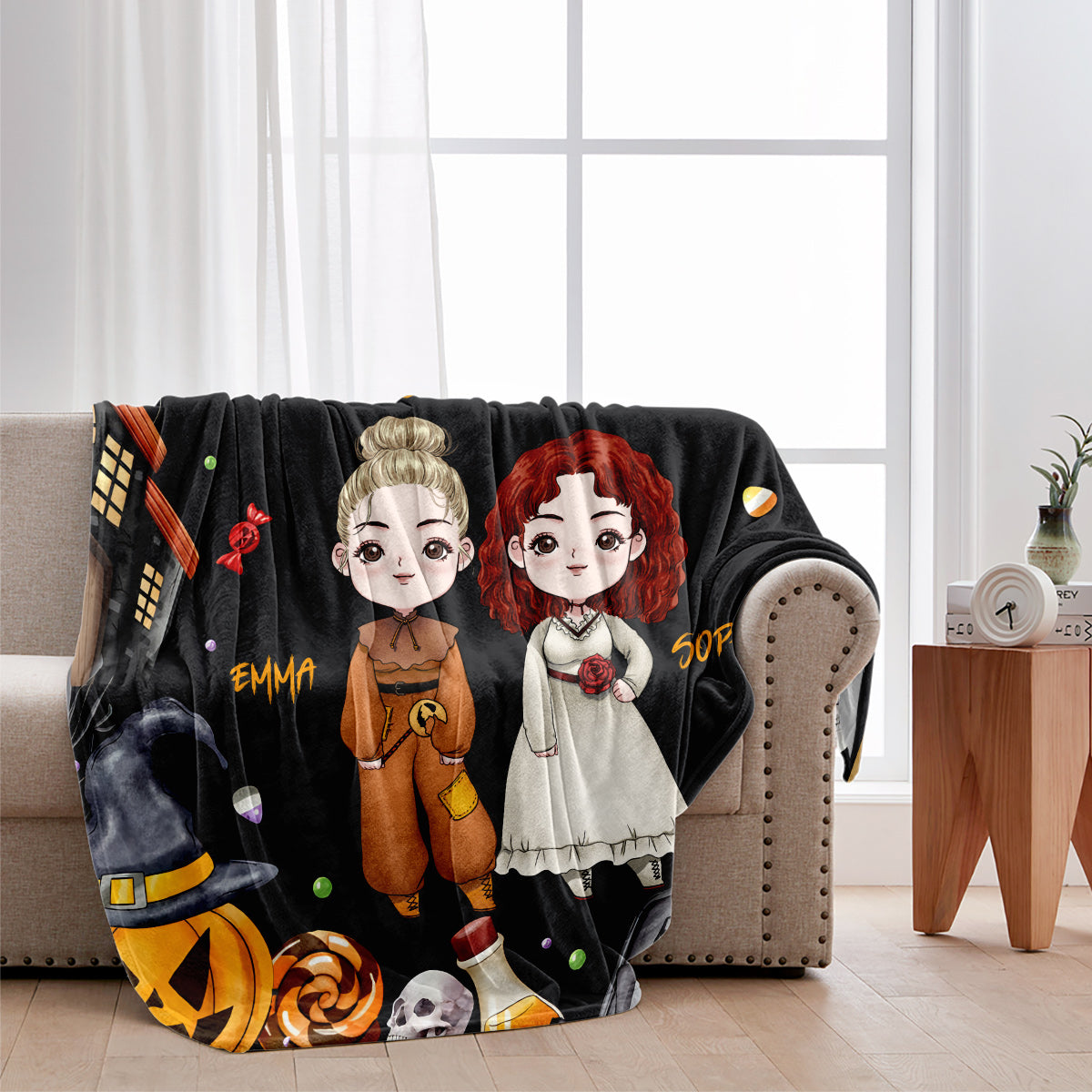 Quand on est ensemble, chaque soir c'est Halloween - Couverture personnalisée pour meilleure amie