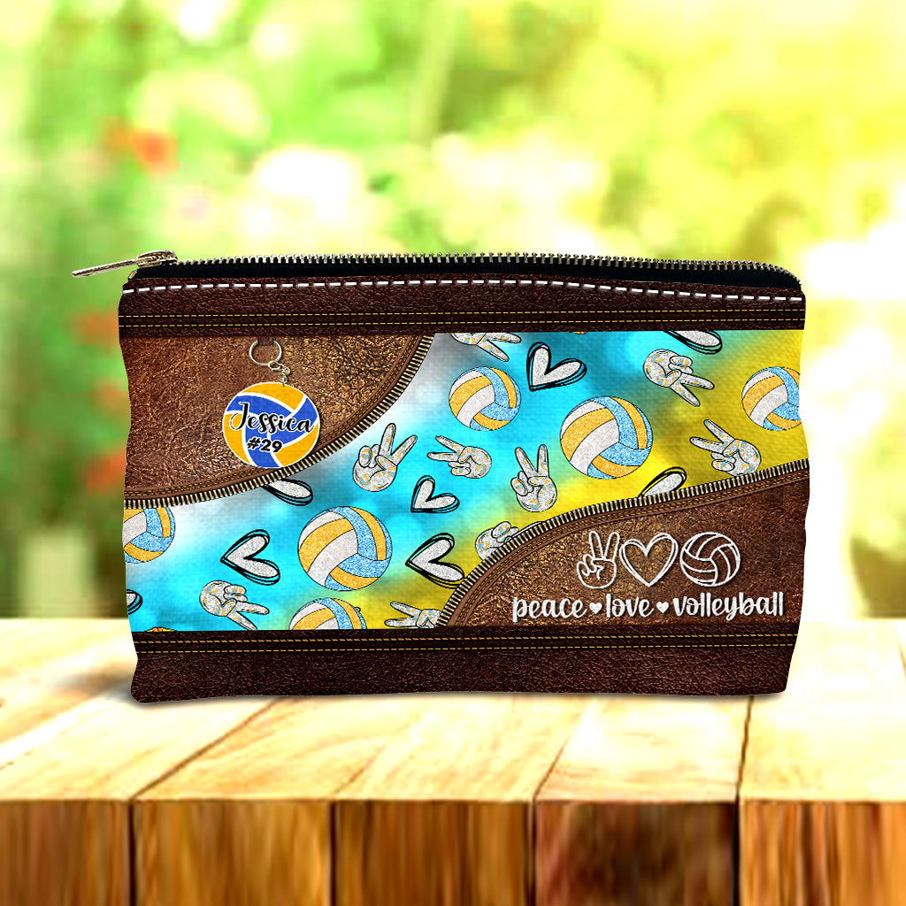 Volleyball Peace Love - Pochette de volley-ball personnalisée