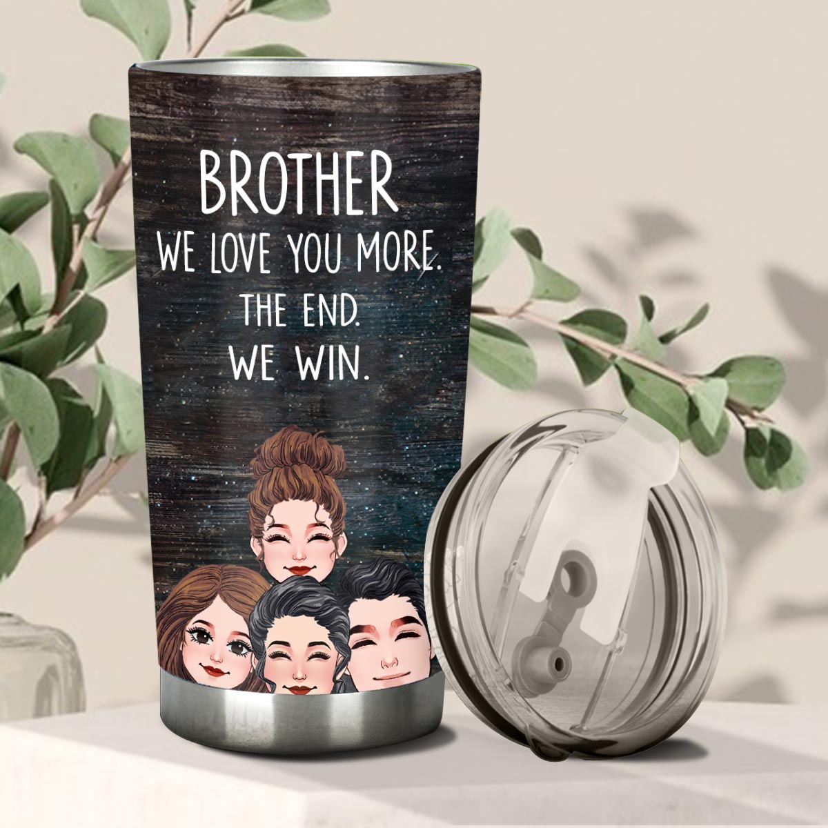 Papa, je t'aime plus que tout - Cadeau pour papa, grand-mère, grand-père, maman, oncle, tante - Gobelet isotherme personnalisé