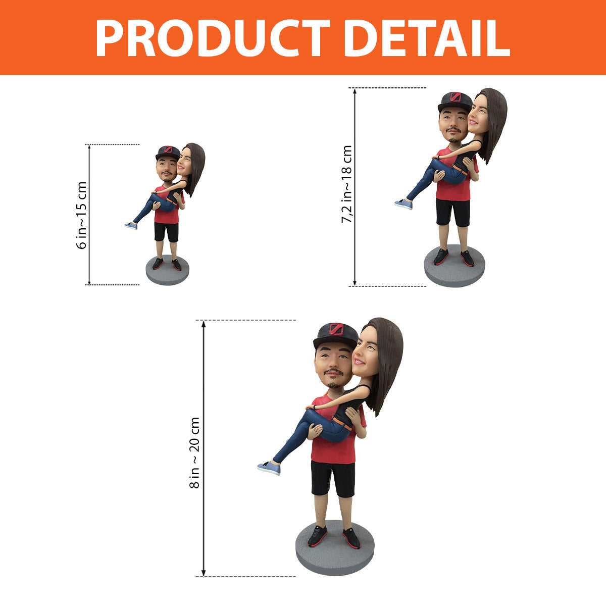 Figurine à tête oscillante personnalisée à partir d'une photo - cadeau idéal pour tous - Figurine à tête oscillante personnalisée