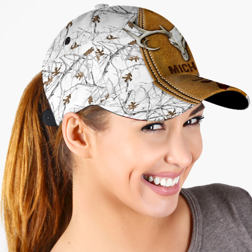Casquette de chasse classique personnalisée avec crâne de cerf
