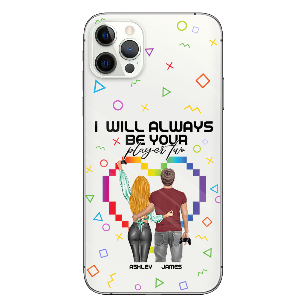 I Will Always Be Your Player Two - Personalized Video Game Clear Phone Case