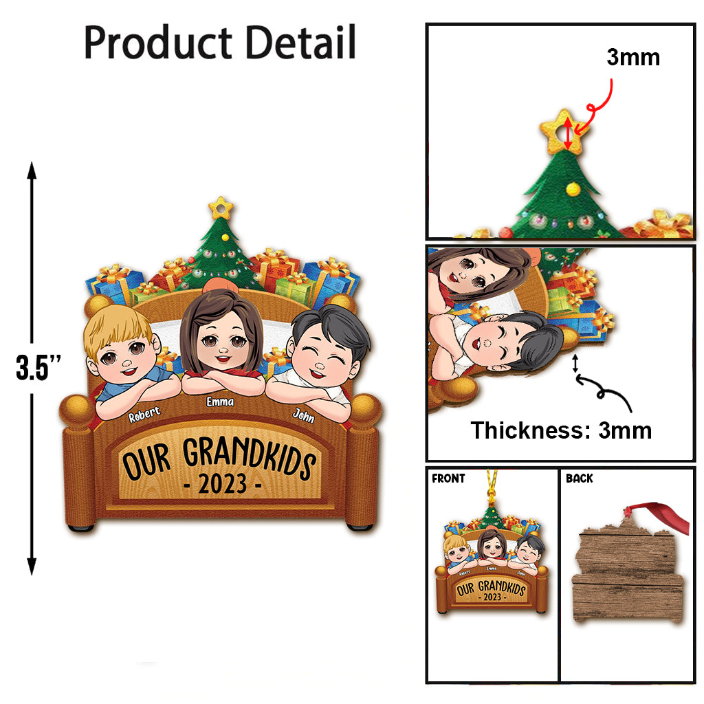 Our Grandkid - Personalized Grandma Ornament