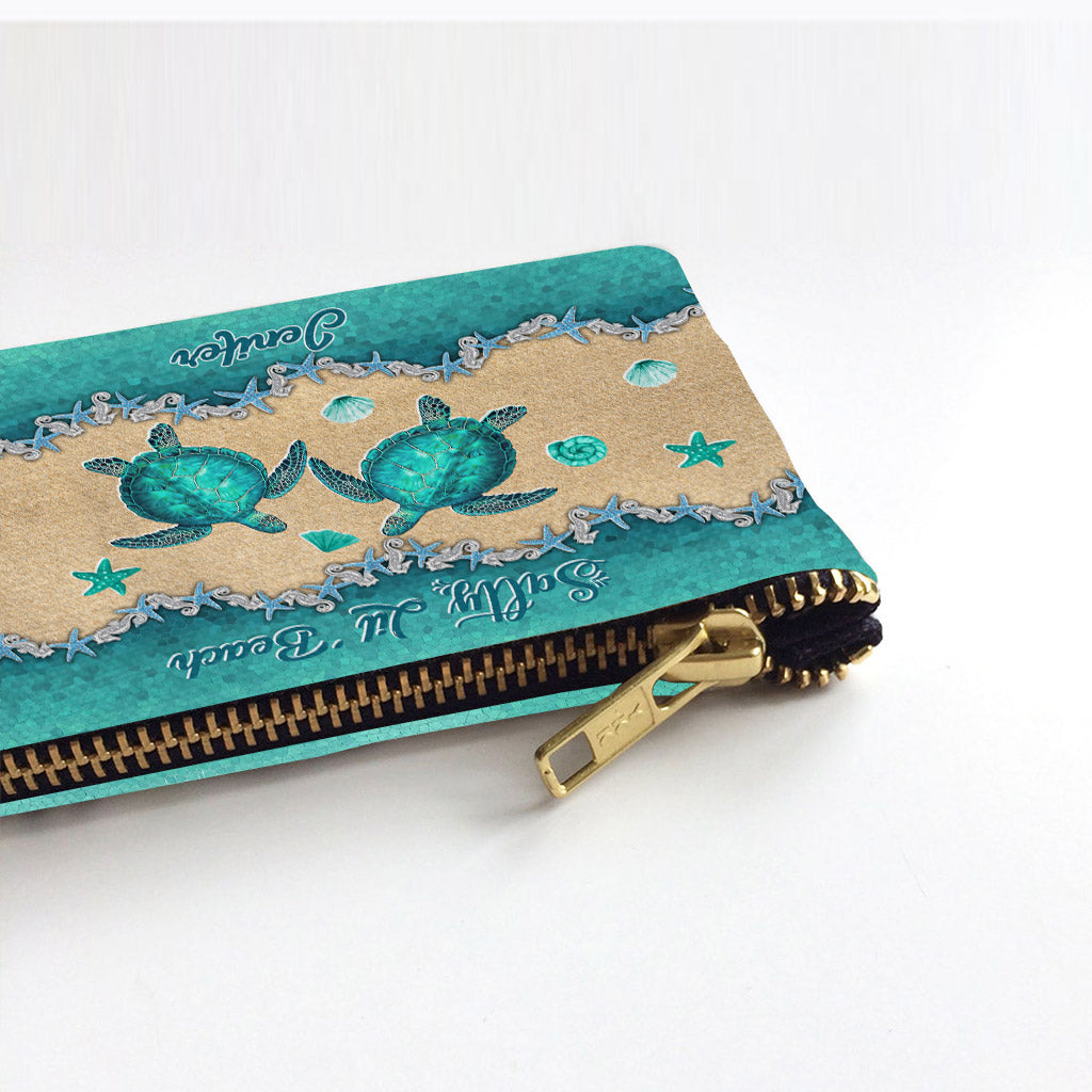 Salty Lil' Beach - Pochette tortue personnalisée