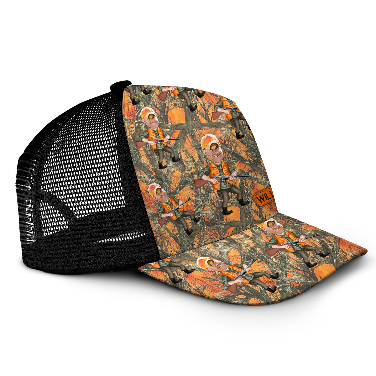 Casquette de camionneur personnalisée avec photo intégrée - Chasseur