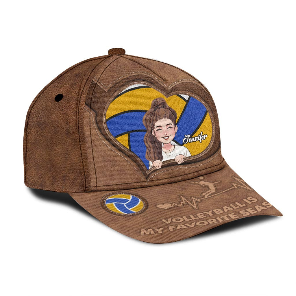 Le volley-ball est ma saison préférée - Casquette de volley-ball classique personnalisée