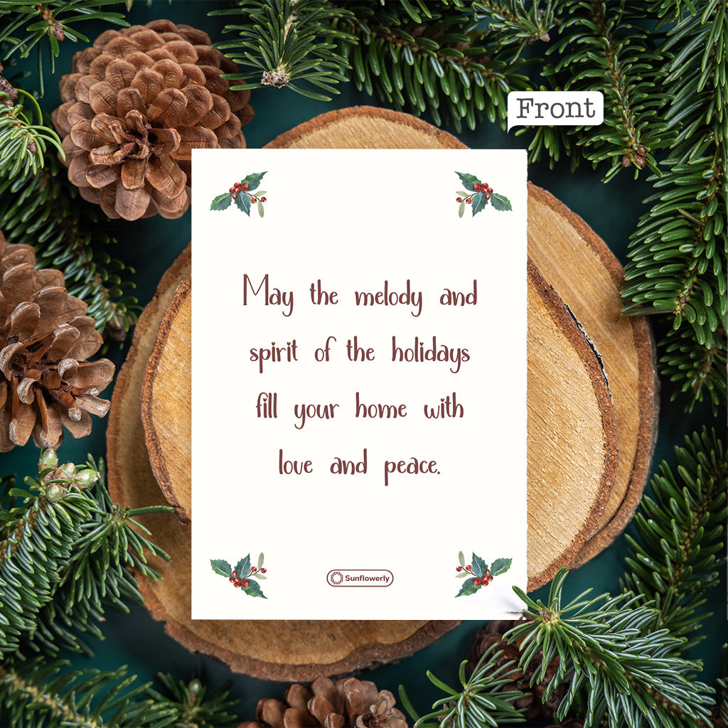 Joyeux Noël - Carte de vœux familiale personnalisée