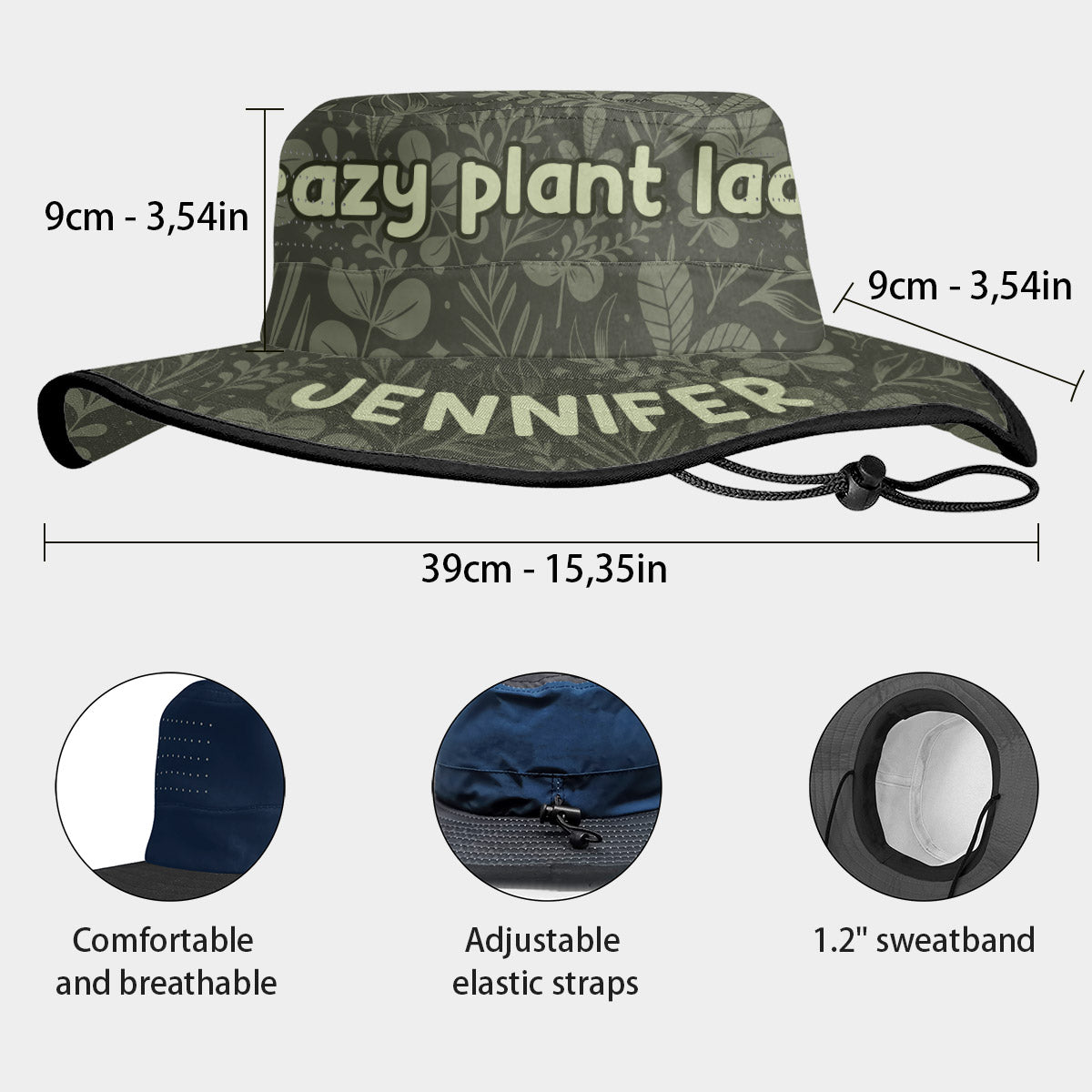 Crazy Plant Lady - Personalized Gardening Boonie Hat