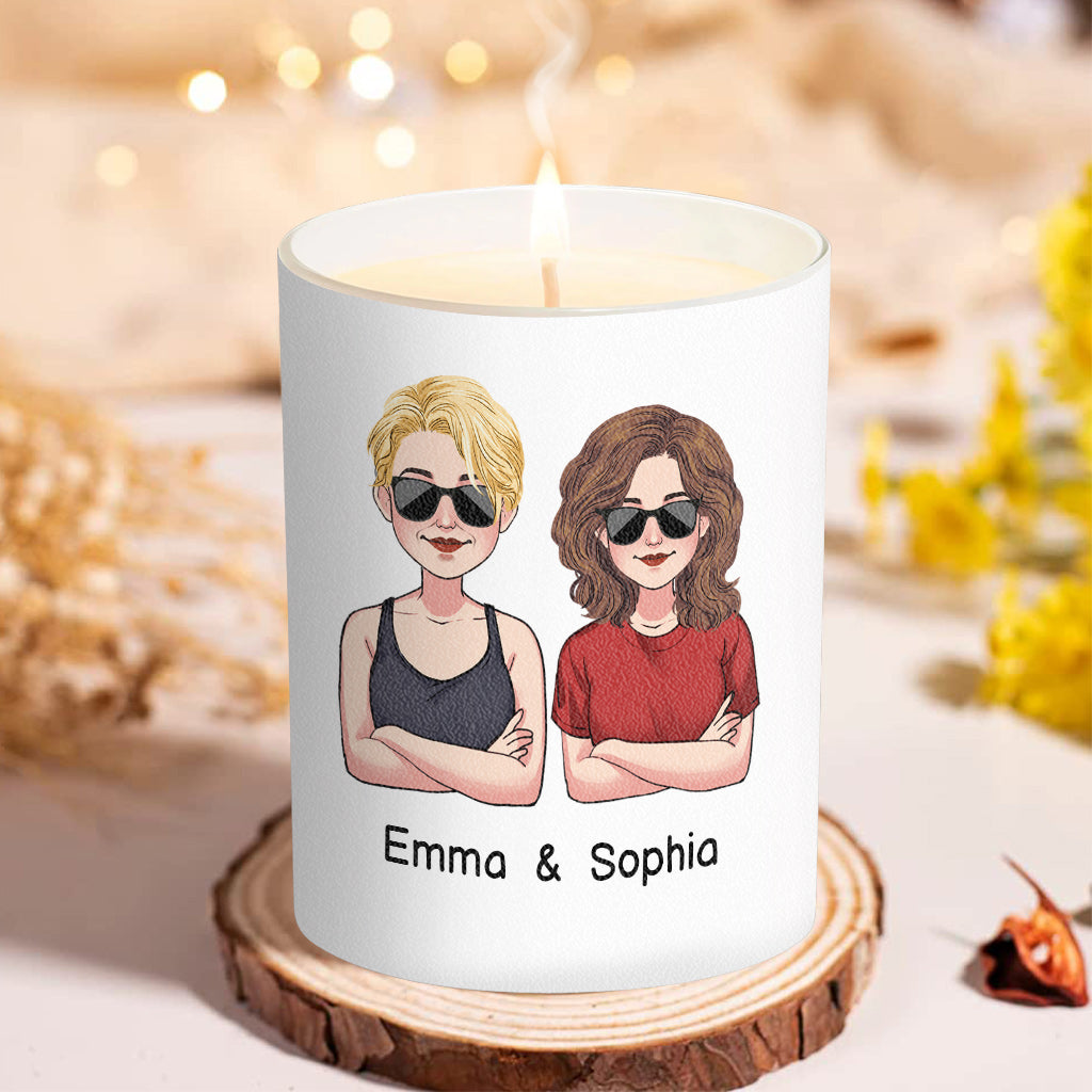 Congrats On - Personalized Sibling Candle With Wooden Lid
