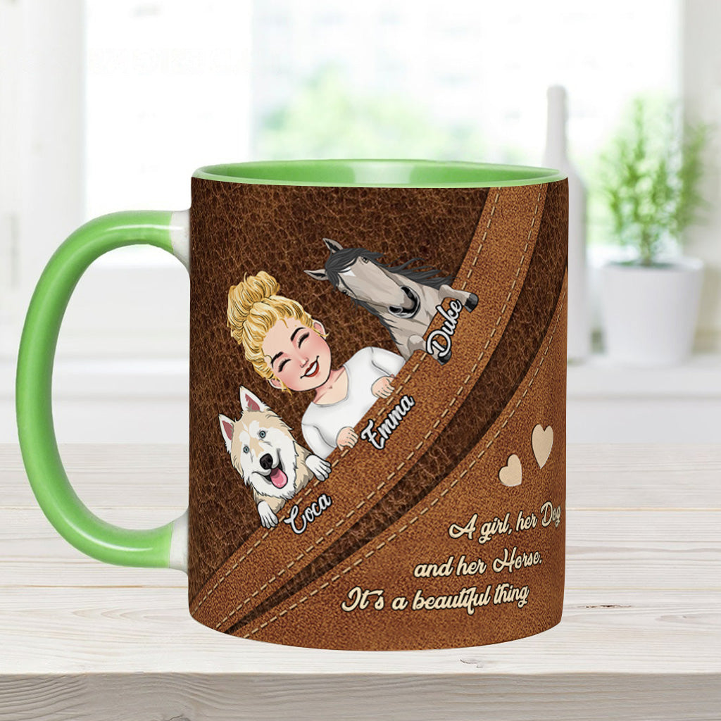 Quelle belle chose ! - Mug personnalisé avec motif cheval