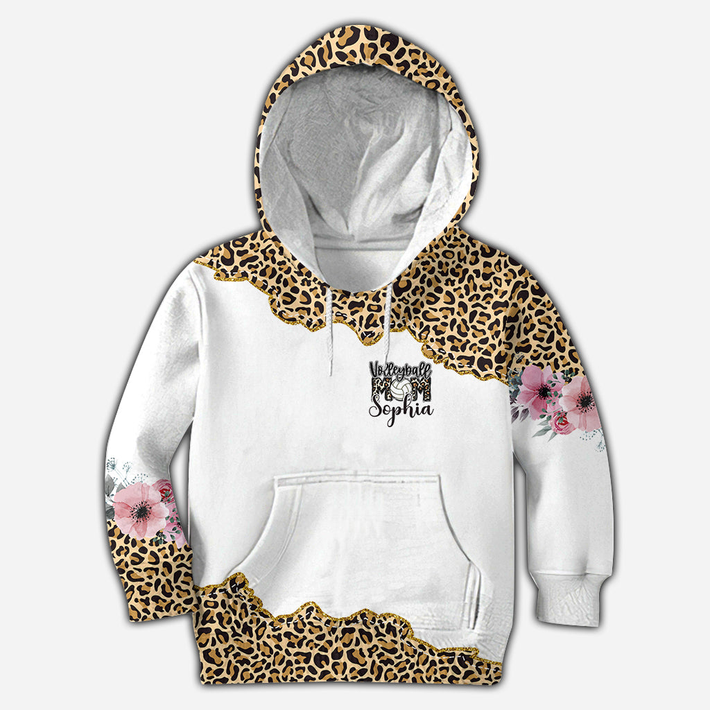 Maman Volleyeuse Léopard - T-shirt de volley personnalisé intégral