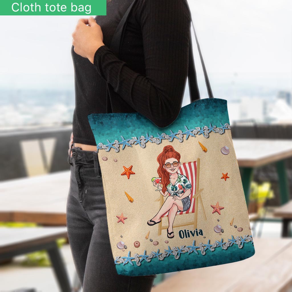 La vie est plus belle à la plage - Sac fourre-tout personnalisé pour les amoureux de la mer