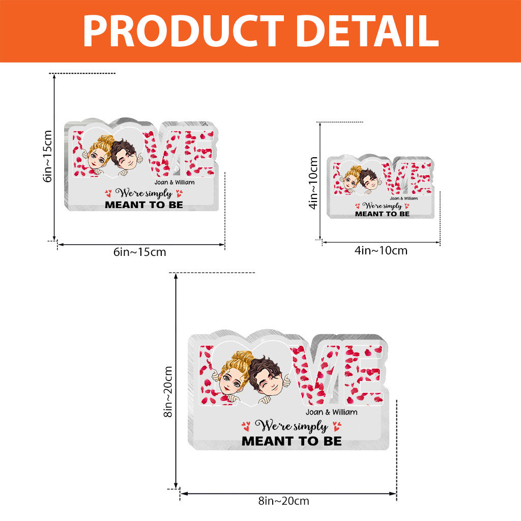 « This Is Us » - Cadeau pour couple (mari, femme, petit ami, petite amie, amoureux des chiens) - Plaque acrylique personnalisée.