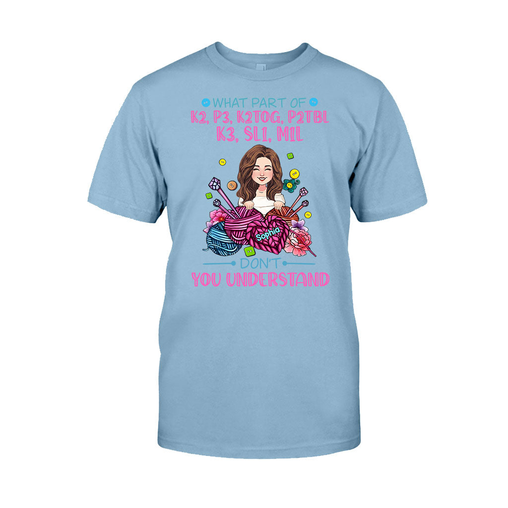 Tu ne comprends pas ? - T-shirt et sweat à capuche tricotés personnalisés