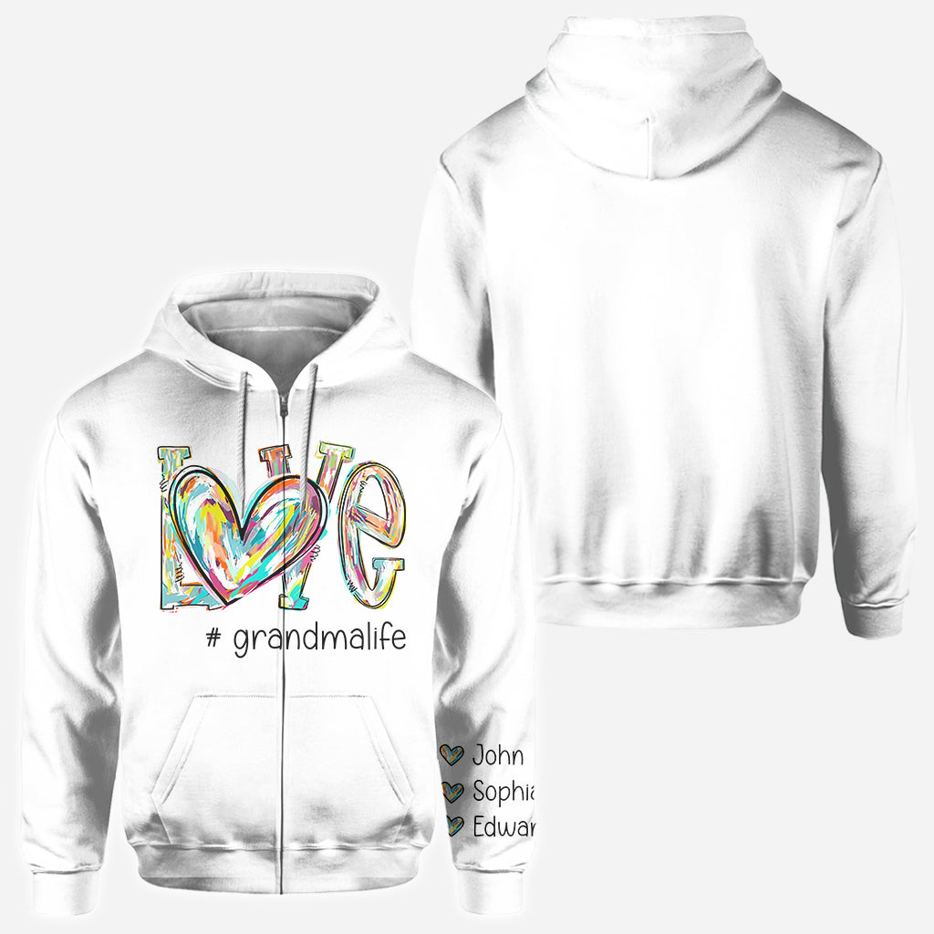 T-shirt personnalisé « J’aime mamie »