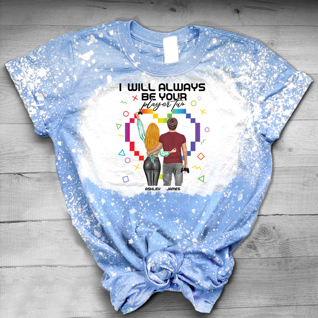 Je serai toujours ton joueur numéro 2 - T-shirt délavé personnalisé de jeu vidéo