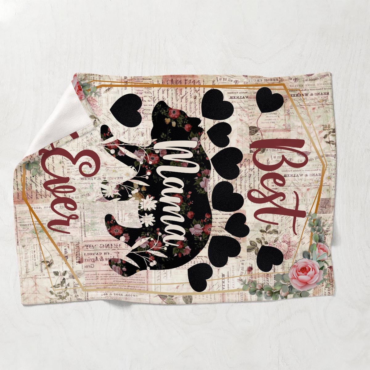 Meilleure mamie du monde - Cadeau pour maman, grand-mère - Couverture personnalisée